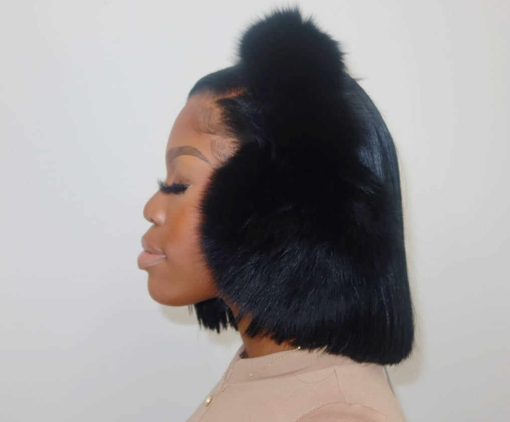 BLACK FUR EARMUFFS