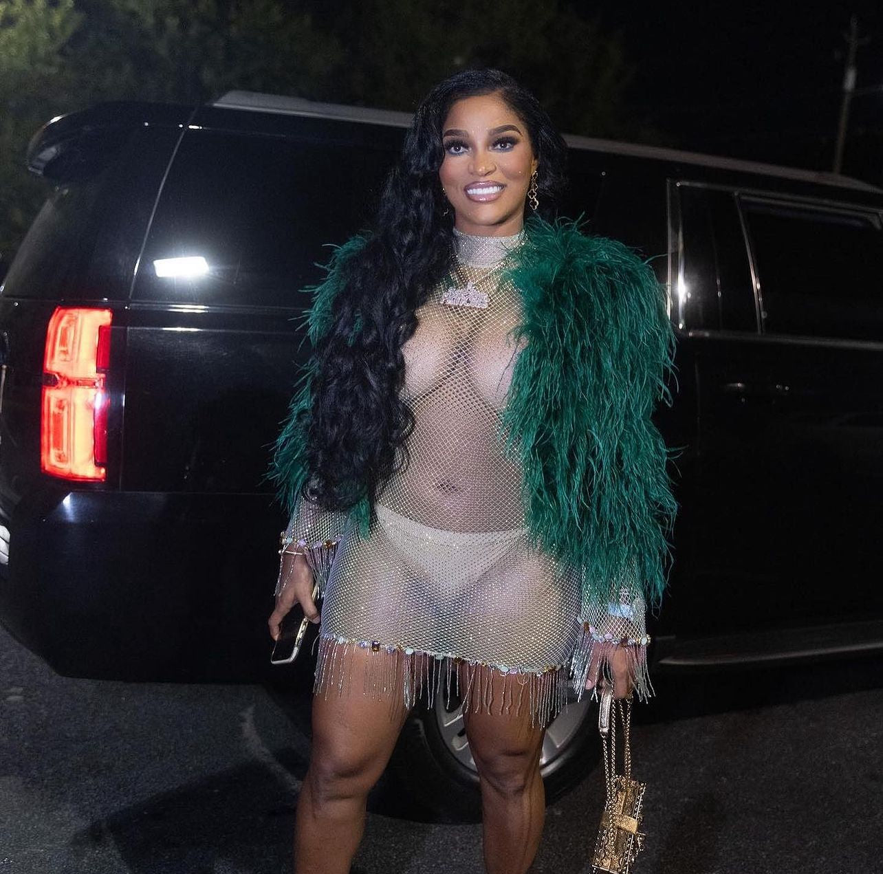 EMERALD FEATHER JACKET