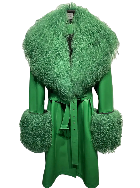 LUCKY MOGAL LEATHER COAT