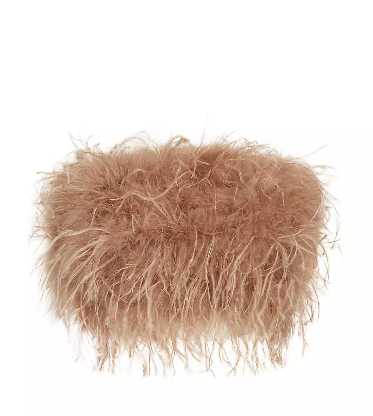 FLOW FEATHER TOP ( TAN )