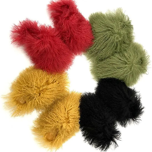 MOGAL FUR SLIPPERS