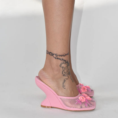 Chinese Slipper Wedge Heels