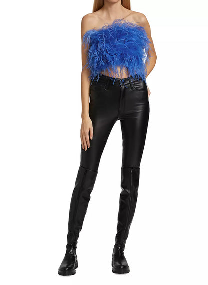 FLOW FEATHER TOP ( ROYAL BLUE )