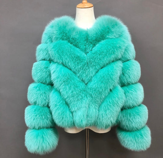 VIBRANT PEACE FUR COAT