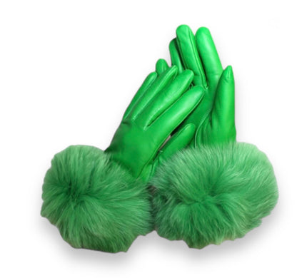 FOXXY FUR GLOVES ( ALL COLORS )