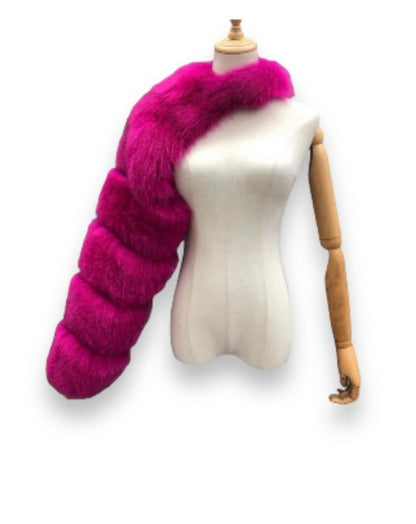 ONE SHOULDER FUR