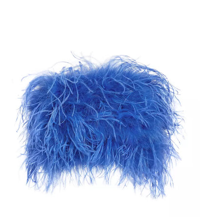 FLOW FEATHER TOP ( ROYAL BLUE )