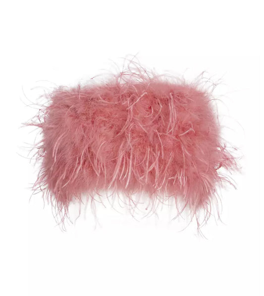 FLOW FEATHER TOP ( PEACHY )
