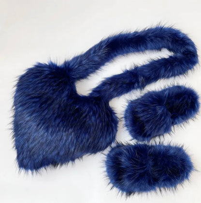 PLUSH BAG & SLIPPER SET