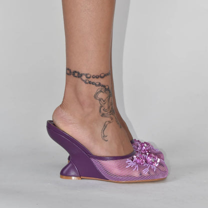 Chinese Slipper Wedge Heels