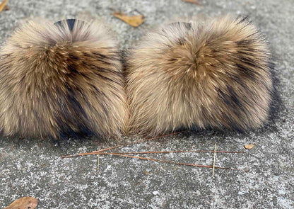 FOXY FUR SLIDES