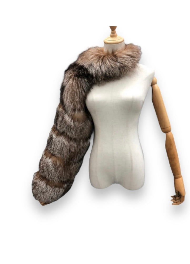 ONE SHOULDER FUR