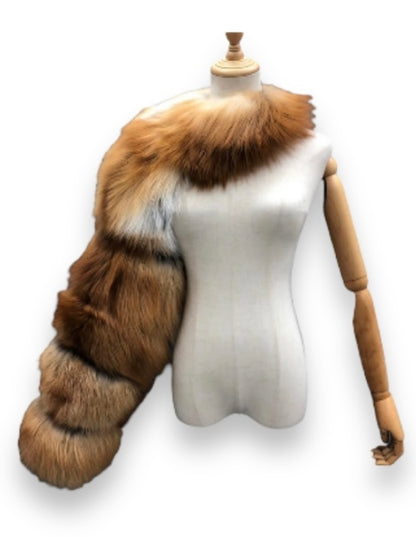 ONE SHOULDER FUR