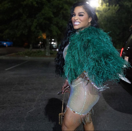 EMERALD FEATHER JACKET
