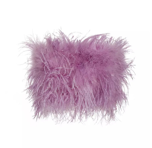 FLOW FEATHER TOP ( PUFF PINK )