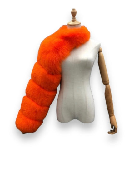 ONE SHOULDER FUR
