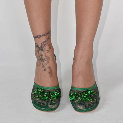 Chinese Slipper Wedge Heels