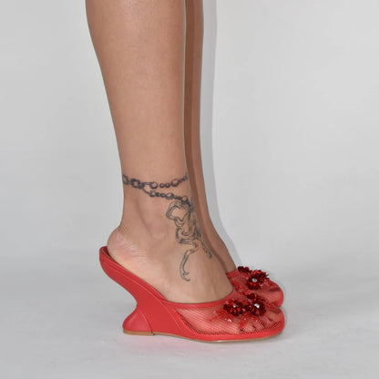 Chinese Slipper Wedge Heels