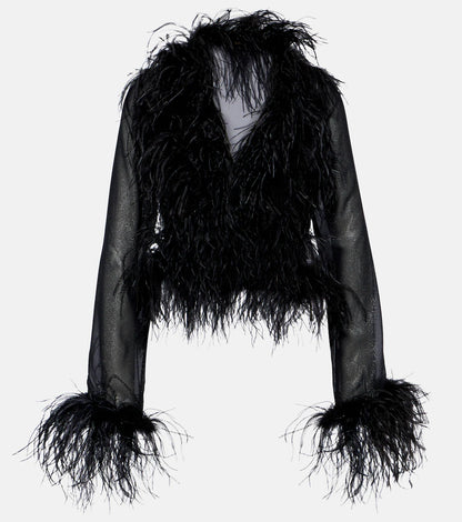 ELO-SHEER FEATHER TOP