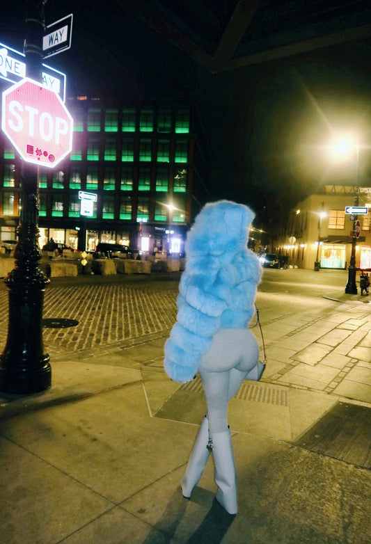 SKY FUR COAT