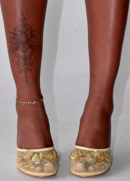 Chinese Slipper Wedge Heels