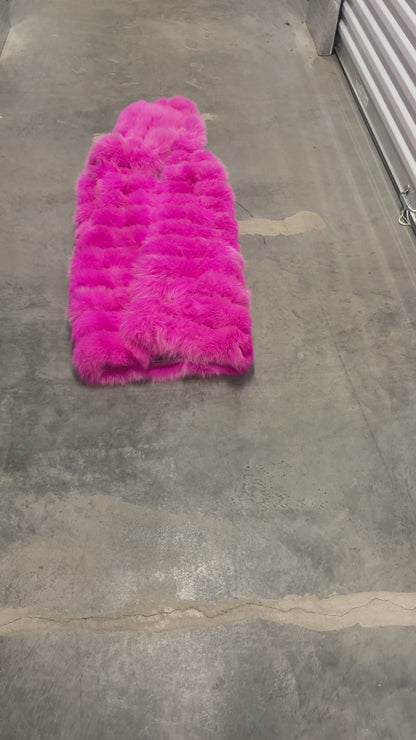 VEGAS PINK FUR VEST